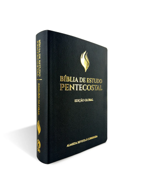 Bíblia De Estudo Pentecostal Grande Rc Luxo Preta (Edição Global)