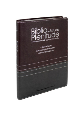 Bíblia de Estudo Plenitude RC Bordo/Chumbo com Índice 