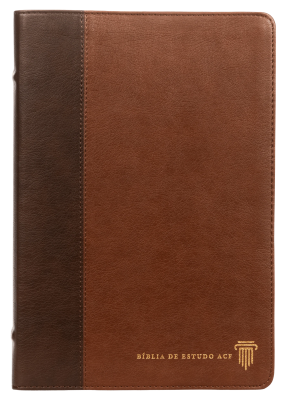 Biblia de Estudo ACF Capa marrom