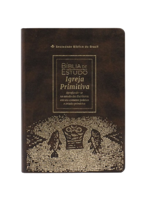 Bíblia de Estudo Igreja Primitiva Marrom Editora SBB