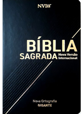 Bíblia Sagrada NVI Nova Ortografia Gigante Semi Luxo Preta 