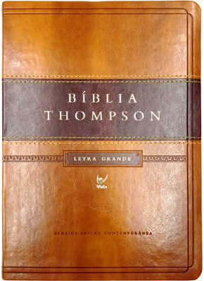 Bíblia Thompson Grande Marrom Claro e Escuro    