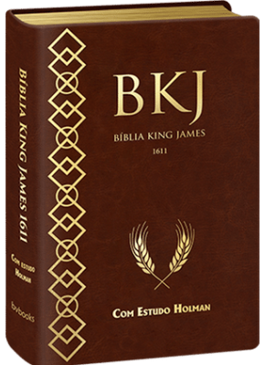 Bíblia De Estudo King James Fiel De 1611 Holman Marrom    