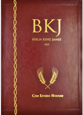 Bíblia De Estudo King James Fiel De 1611 Holman Vinho    