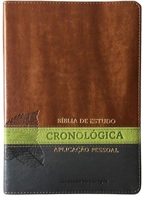 Bíblia De Estudo Cronológica Aplicação Pessoal - Rc | Marrom, Verde E Cinza