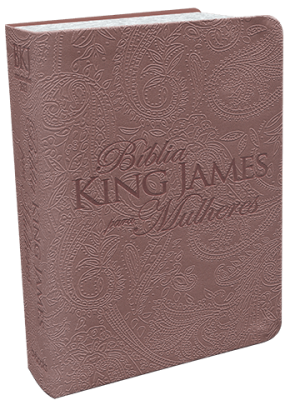 Bíblia King James Para Mulheres Rose Gold     