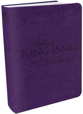 Bíblia King James Para Mulheres Roxo     