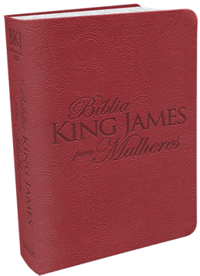 Bíblia King James Para Mulheres Vermelho     
