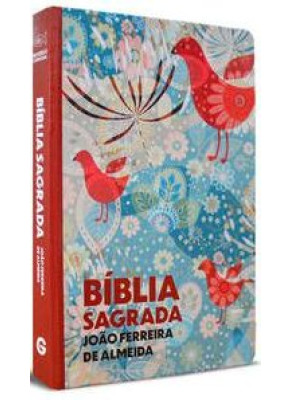 Bíblia Sagrada Rc Estampa De Pássaros Md Geográfica Cd    