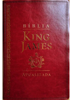 Bíblia King James Atualizada Letra Grande Vinho    