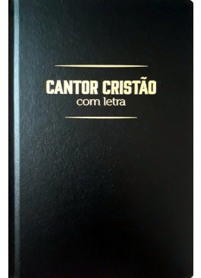 Cantor Cristão Grande Preto Com Letra