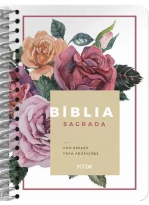 Bíblia Anote Espiral Floral NVI     