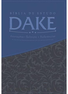 Bíblia De Estudo Dake | Azul/Cinza      