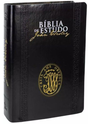 Bíblia De Estudo John Wesley Luxo Preta     