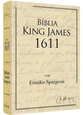 Bíblia de Estudo Spurgeon | BKJ 1611 | Letra Grande | Luxo | Creme