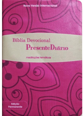 Bíblia Devocional Presente Diário | Rosa E Bege