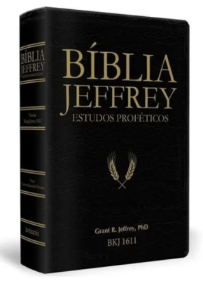 Bíblia Jeffrey | Estudos Proféticos Preto e Dourado