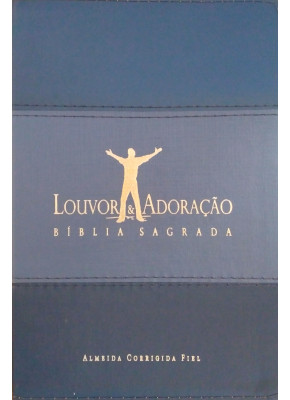 Bíblia Sagrada - Louvor e Adoração - Azul - Editora Fôlego