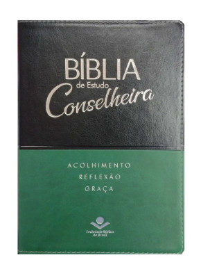 Bíblia De Estudo Conselheira | Luxo - Preta e Verde