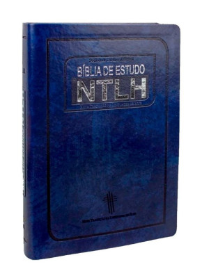 Bíblia De Estudo NTLH Grande Azul    