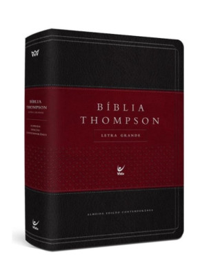 Bíblia Thompson - Grande - Preta e Vinho