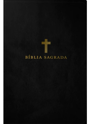 Bíblia Sagrada ACF, Couro Soft, Preta, Letra Grande, Leitura Perfeita