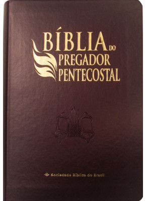 Bíblia do Pregador Pentecostal Média Marrom Nobre