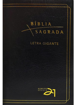 Bíblia Sagrada Século 21 Letra Gigante Luxo Preta