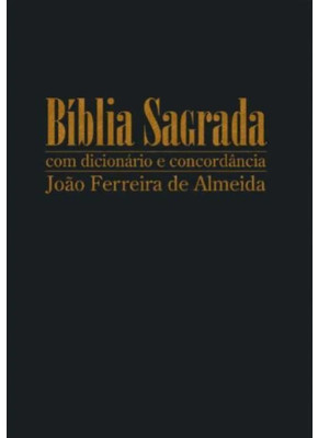 Bíblia Sagrada RC Letra Gigante Capa Preta Com Dicionário E Concordância