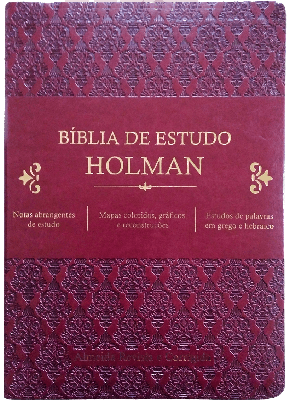 Bíblia De Estudo Holman Rc - Vinho
