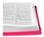 Bíblia Sagrada RA Ziper Letra Gigante Media Pink