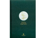 Bíblia Sagrada Slim NVI Letra Grande Tecido Verde Capa Dura Flor Minimalista
