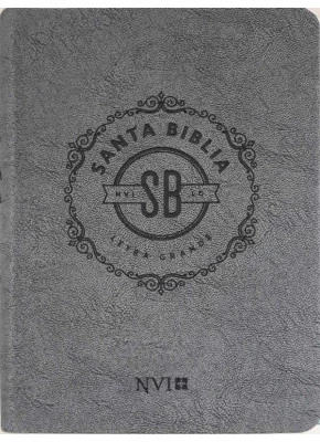 Santa Biblia NVI Letra Grande Cinza Espanhol   