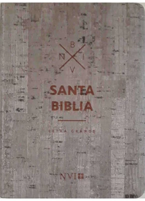 Santa Bíblia NVI Letra Grande Madeira Espanhol   