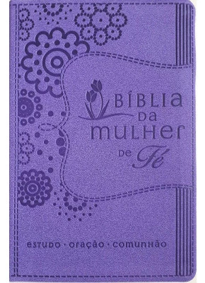 Bíblia Da Mulher De Fé Roxa     