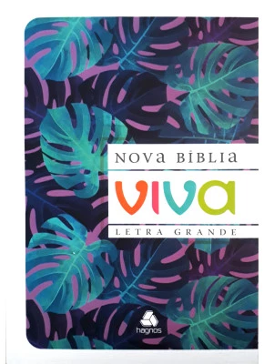Nova Bíblia Viva Folhagem Roxa Lgra    