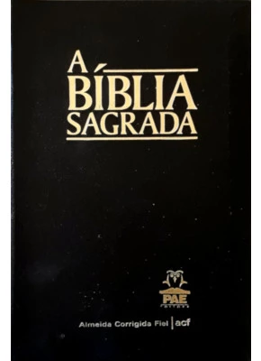 Bíblia Sagrada - ACF - Preta - Capa dura -  Editora Sbtb / Editora PAE