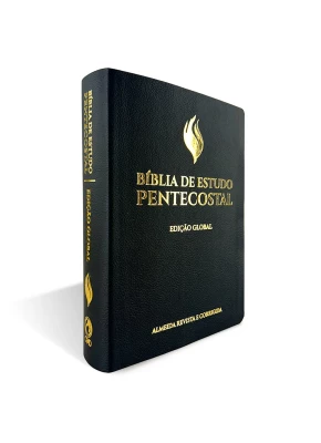 Bíblia De Estudo Pentecostal Grande Rc Luxo Preta (Edição Global)