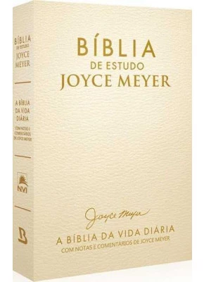 Bíblia De Estudo Joyce Meyer Luxo Capa Dourada    