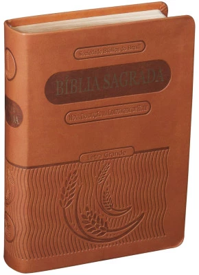 Bíblia Sagrada NTLH Letra Grande Pequena Marrom  