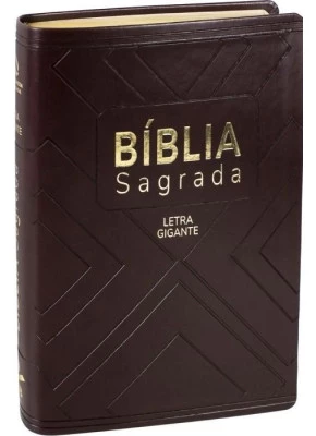 Bíblia Sagrada Naa Marrom Com Índice Média Lgig   