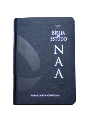 Bíblia de Estudo NAA Tamanho Portátil Azul 