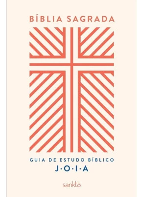 Bíblia NVT com Guia de Estudo Bíblico JOIA Capa Creme