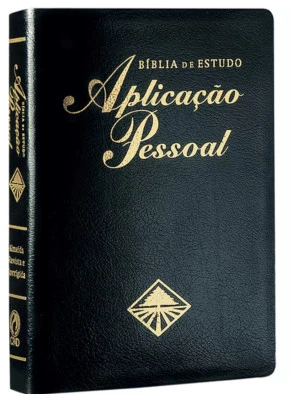Bíblia De Estudo Aplicação Pessoal - Revista E Corrigida - Preta/Média