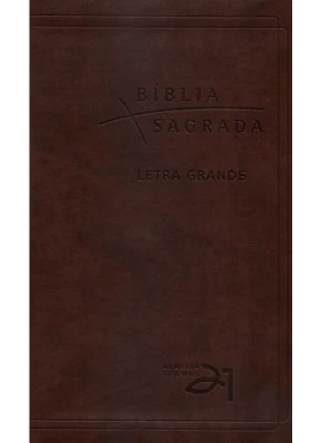 Bíblia Almeida Século 21 Letra Grande Marrom Café