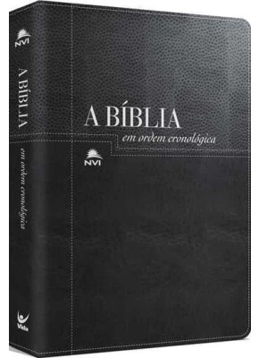 Bíblia em Ordem Cronológica NVI Luxo Preta Negra    
