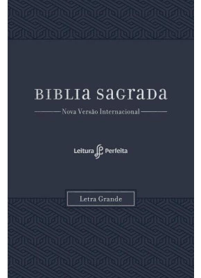 Bíblia Sagrada NVI Com Espaço Para Anotação Leitura Perfeita Letra Grande Azul 