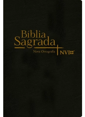 Bíblia Sagrada NVI Nova Ortografia Semi Luxo Preto  