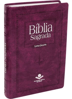 Bíblia Sagrada RC Purpura Nobre Média Letra Gigante com  Índice 