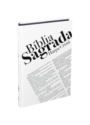 Bíblia Sagrada Rc Branca/Texto Md Harpa Cristã Cd    